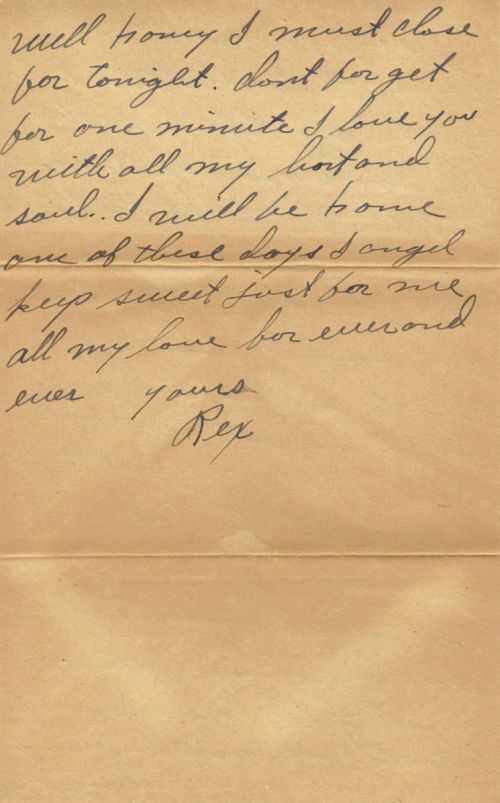 Letter Rex H. Hamby